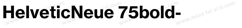 HelveticNeue 75bold字体转换